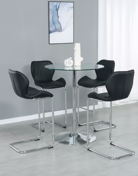 Stylish Modern Design PU Leather High Stool Chair Bar Stool Simple