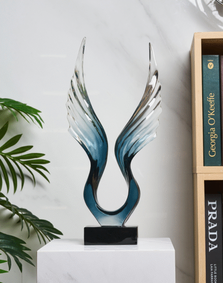 Simple abstract sculpture resin crafts office ornaments light luxury home living room decoration ornaments