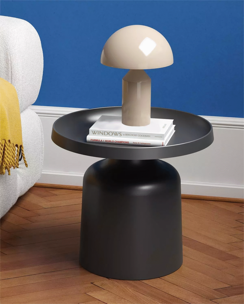 Fashion Design Round Corner Table Carbon Steel Coffee Table Living Room Bedroom - Image 6